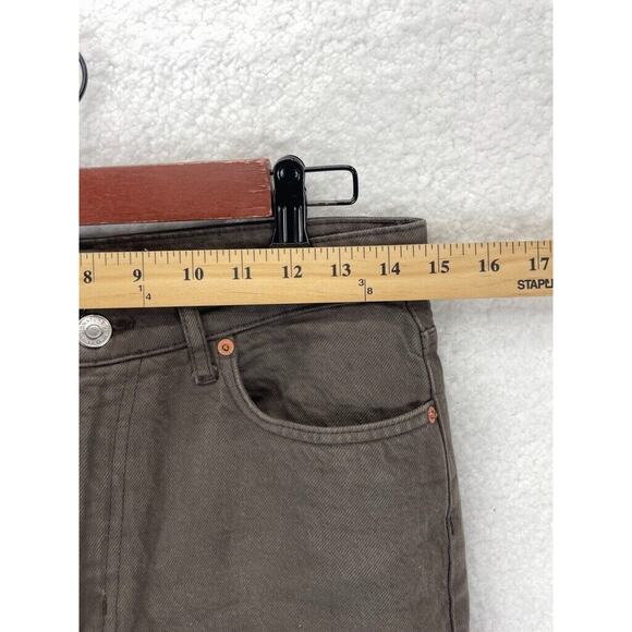 ZARA Straight Leg Jeans Women’s Size 6 Brown Dark Wash Denim Casual Pants - Picture 3 of 10